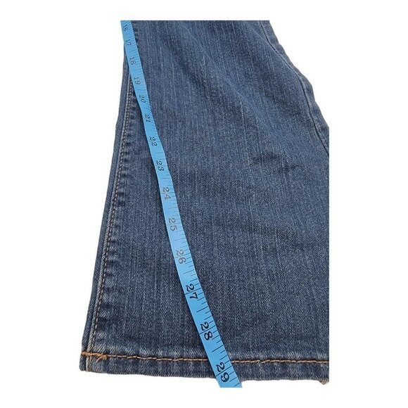 Old Navy Jeans Womens Size 8 Short Blue Denim The Flirt Bootcut Dark Worn Wash - Picture 9 of 10